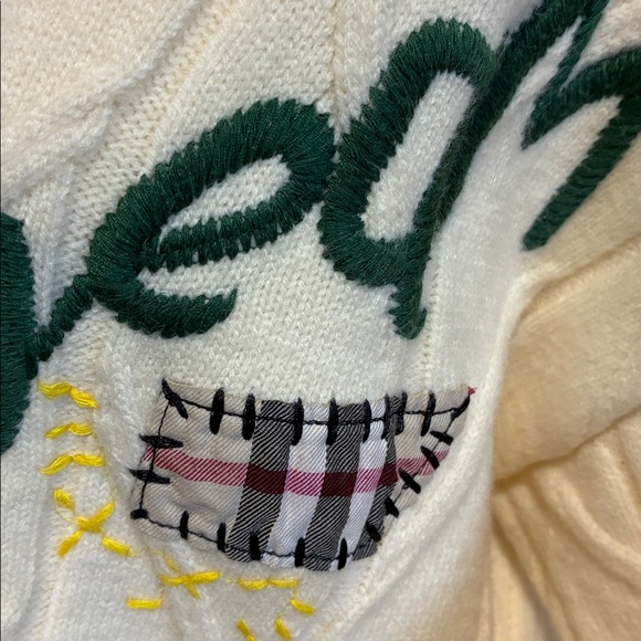 Dreamers Cream Cardigan with Colorful Buttons - Picture 12 of 15